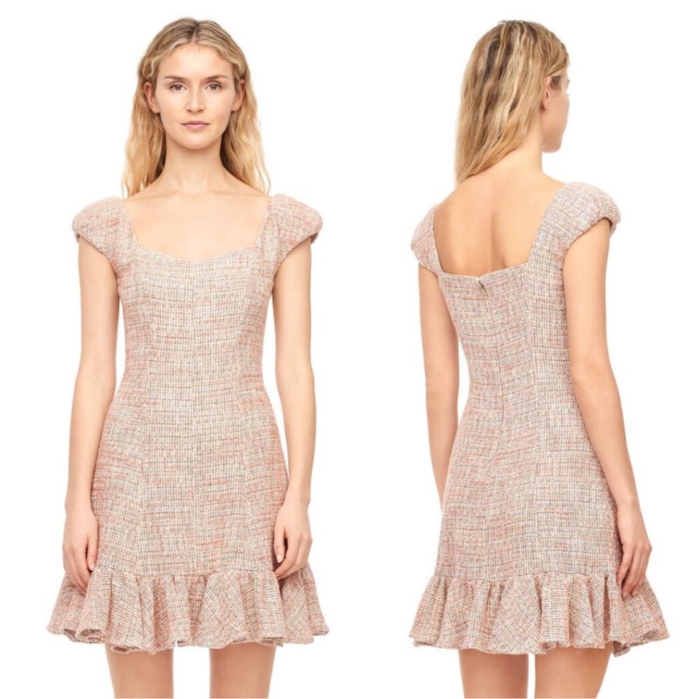 Rebecca Taylor Pink Tweed Spring Dress